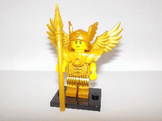 LEGO col15-6 Flying Warrior, Series 15 (Complete Set with Stand and Accessories)
