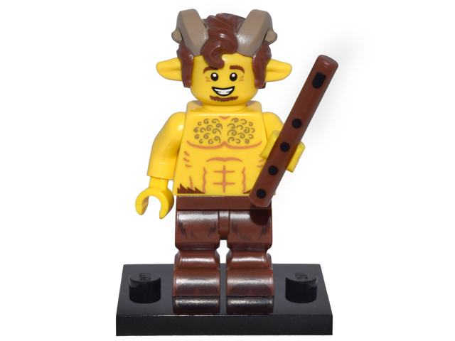 LEGO col15-7 Faun, Series 15 (Complete Set with Stand and Accessories)