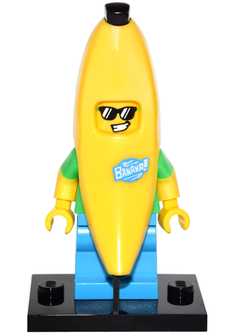 LEGO col16-15 Banana Guy, Series 16 (Complete Set with Stand and Accessories)