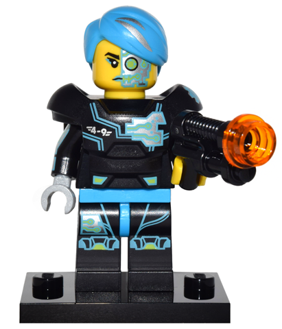 LEGO col16-3 Cyborg, Series 16 (Complete Set with Stand and Accessories)