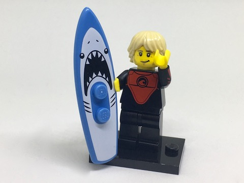 LEGO col17 Pro Surfer, Series 17 (Complete Set with Stand and Accessories)