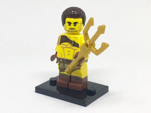 LEGO col17-8 Roman Gladiator, Series 17 (Complete Set with Stand and Accessories)
