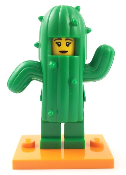LEGO col18-11 Cactus Girl, Series 18 (Complete Set with Stand and Accessories)