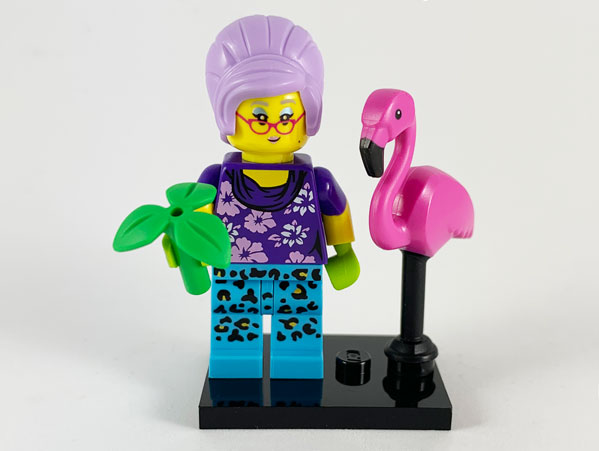 LEGO col19-12 Gardener, Series 19 (Complete Set with Stand and Accessories)