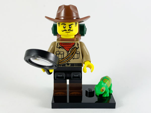 LEGO col19-7 Jungle Explorer, Series 19 (Complete Set with Stand and Accessories)