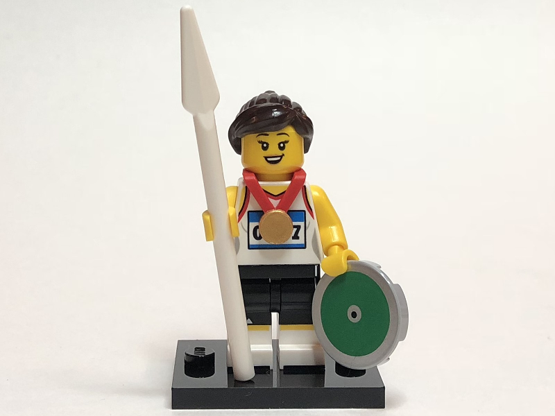 LEGO col20-11 Athlete, Series 20 (Complete Set with Stand and Accessories)