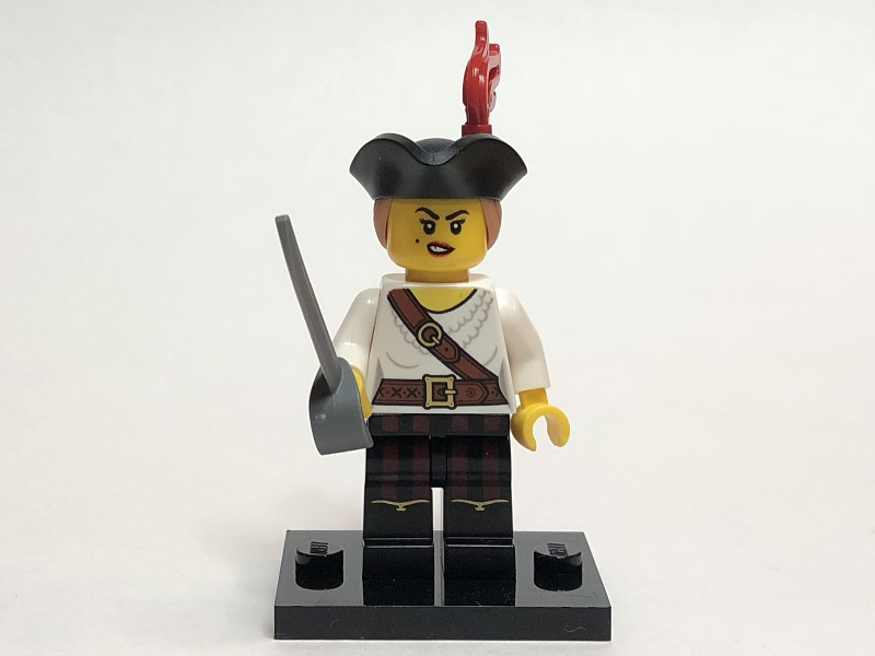 LEGO col20-5 Pirate Girl, Series 20 (Complete Set with Stand and Accessories)