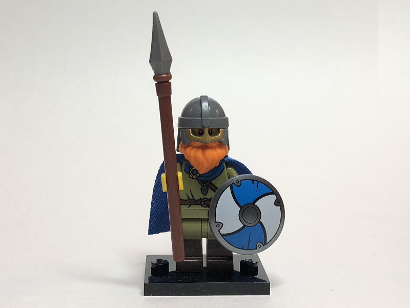 LEGO col20-8 Viking, Series 20 (Complete Set with Stand and Accessories)