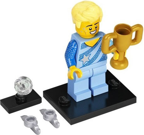 LEGO col22-6 Figure Skating Champion, Series 22 (Complete Set with Stand and Accessories)