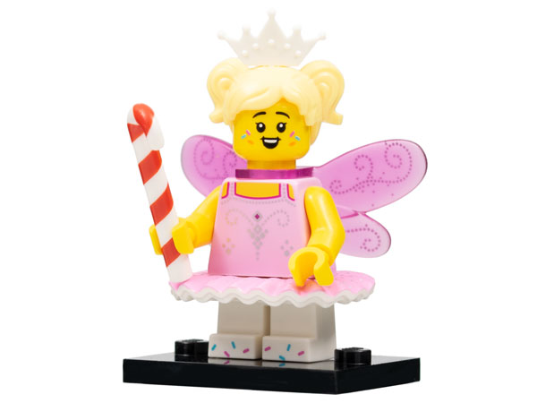 LEGO col23-2 Sugar Fairy, Series 23 (Complete Set with Stand and Accessories)
