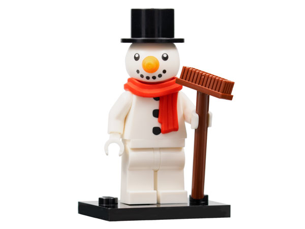 LEGO col23-3 Snowman, Series 23 (Complete Set with Stand and Accessories)