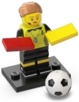 LEGO col24 Football Referee, Series 24 (Complete Set with Stand and Accessories)