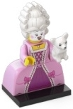 LEGO col24-10 Rococo Aristocrat, Series 24 (Complete Set with Stand and Accessories)