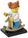 LEGO col24-11 Rockin' Horse Rider, Series 24 (Complete Set with Stand and Accessories)