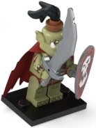 LEGO col24-7 Orc, Series 24 (Complete Set with Stand and Accessories)