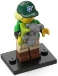 LEGO col24-8 Conservationist, Series 24 (Complete Set with Stand and Accessories)