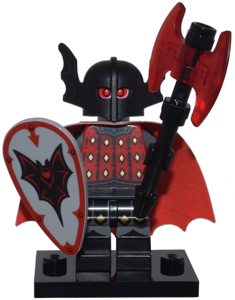 LEGO col25-3 Vampire Knight, Series 25 (Complete Set with Stand and Accessories)