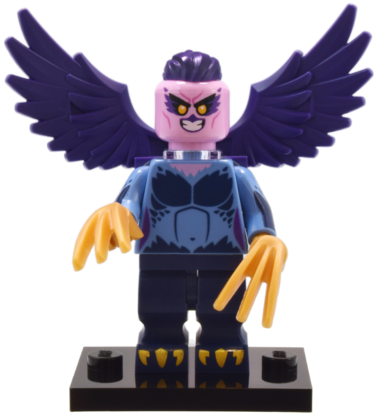 LEGO col25-9 Harpy, Series 25 (Complete Set with Stand and Accessories)