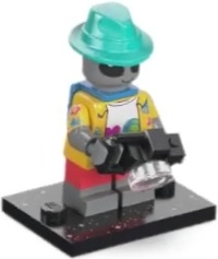 LEGO col26-3 Alien Tourist, Series 26 (Complete Set with Stand and Accessories)