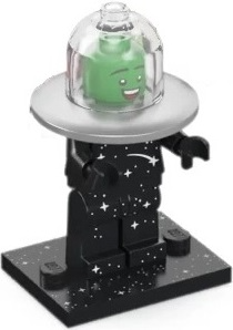 LEGO col26-7 Flying Saucer Costume Fan, Series 26 (Complete Set with Stand and Accessories)