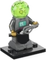 LEGO col26-9 Robot Butler, Series 26 (Complete Set with Stand and Accessories)