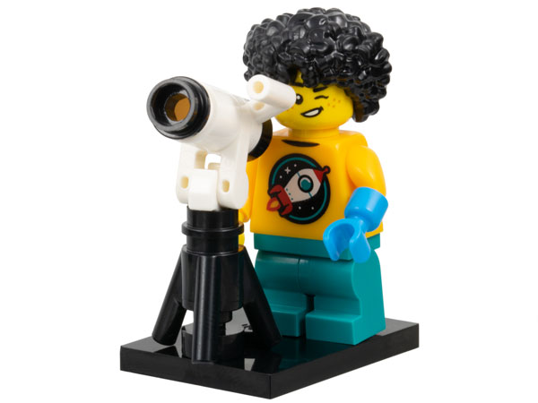 LEGO col27-4 Astronomer Kid, Series 27 (Complete Set with Stand and Accessories)