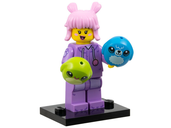 LEGO col27-5 Plush Toy Collector, Series 27 (Complete Set with Stand and Accessories)