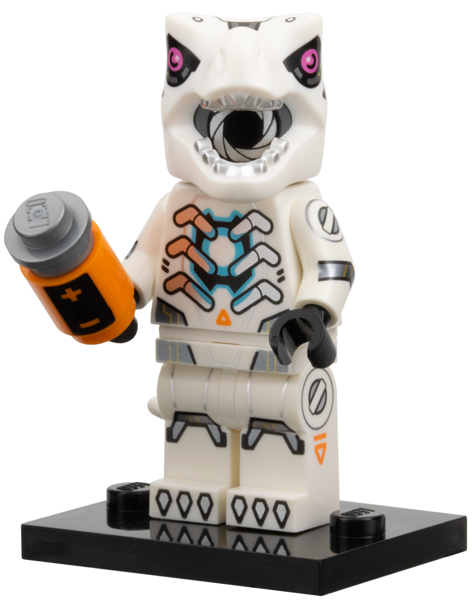 LEGO col29 Robot T. rex, Series 29 (Complete Set with Stand and Accessories)