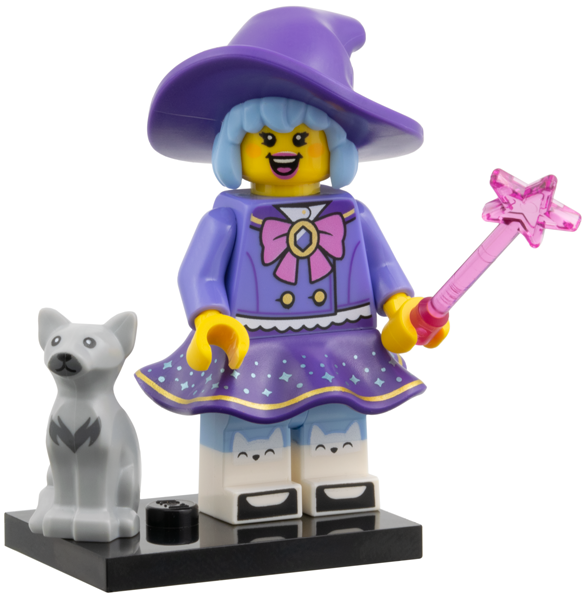LEGO col29-10 Cute Witch, Series 29 (Complete Set with Stand and Accessories)