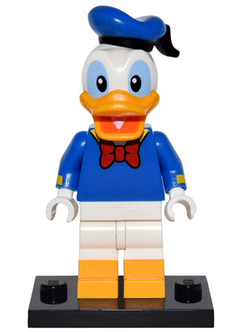 LEGO coldis-10 Donald Duck, Disney, Series 1 (Complete Set with Stand and Accessories)