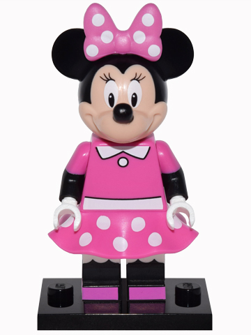 LEGO coldis-11 Minnie Mouse, Disney, Series 1 (Complete Set with Stand and Accessories)