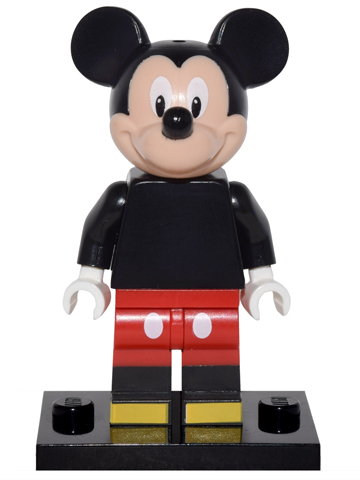 LEGO coldis-12 Mickey Mouse, Disney, Series 1 (Complete Set with Stand and Accessories)