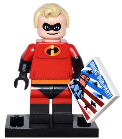 LEGO coldis-13 Mr. Incredible, Disney, Series 1 (Complete Set with Stand and Accessories)