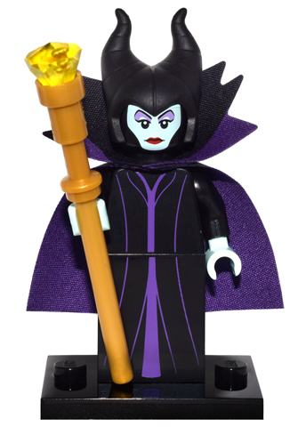 LEGO coldis-6 Maleficent, Disney, Series 1 (Complete Set with Stand and Accessories)