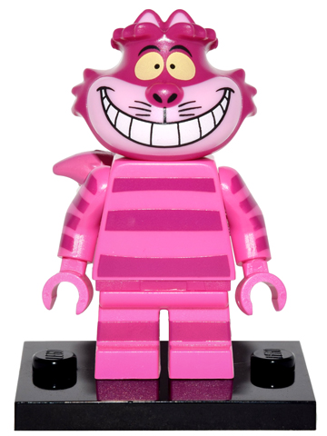 LEGO coldis-8 Cheshire Cat, Disney, Series 1 (Complete Set with Stand and Accessories)