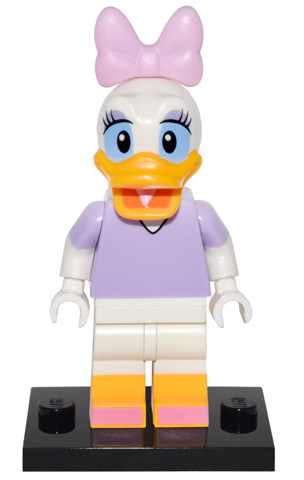 LEGO coldis-9 Daisy Duck, Disney, Series 1 (Complete Set with Stand and Accessories)