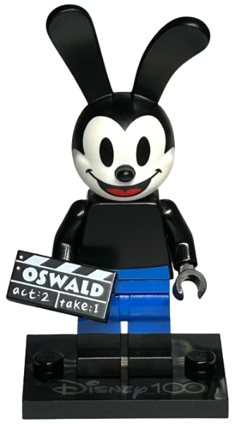 LEGO coldis100 Oswald the Lucky Rabbit, Disney 100 (Complete Set with Stand and Accessories)
