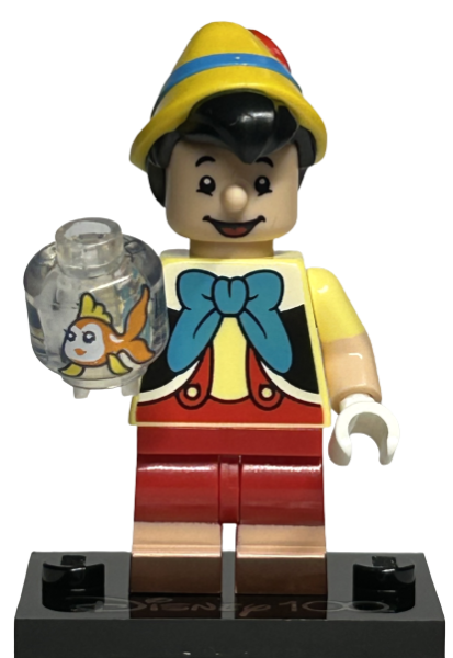 LEGO coldis100-2 Pinocchio, Disney 100 (Complete Set with Stand and Accessories)