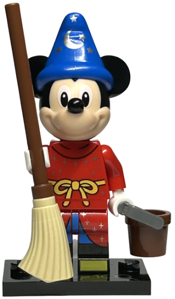 LEGO coldis100-4 Sorcerer's Apprentice Mickey, Disney 100 (Complete Set with Stand and Accessories)