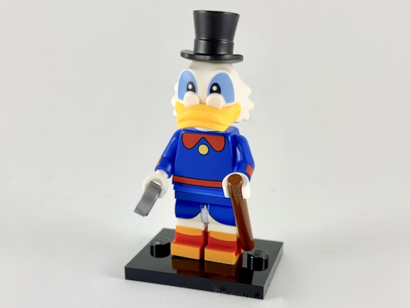 LEGO coldis2-6 Scrooge McDuck, Disney, Series 2 (Complete Set with Stand and Accessories)