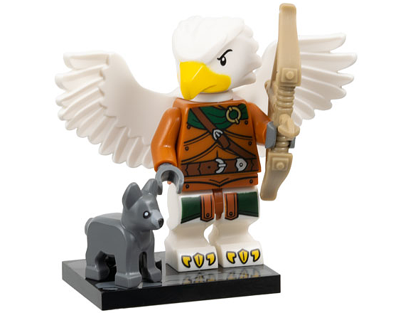 LEGO coldnd-6 Aarakocra Ranger, Dungeons & Dragons (Complete Set with Stand and Accessories)