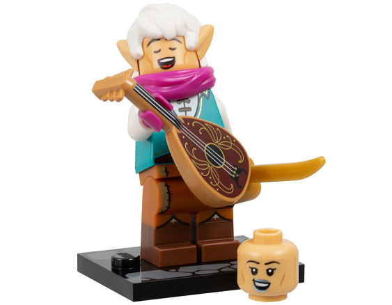 LEGO coldnd-9 Elf Bard, Dungeons & Dragons (Complete Set with Stand and Accessories)