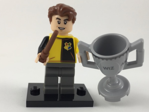 LEGO colhp-12 Cedric Diggory, Harry Potter, Series 1 (Complete Set with Stand and Accessories)