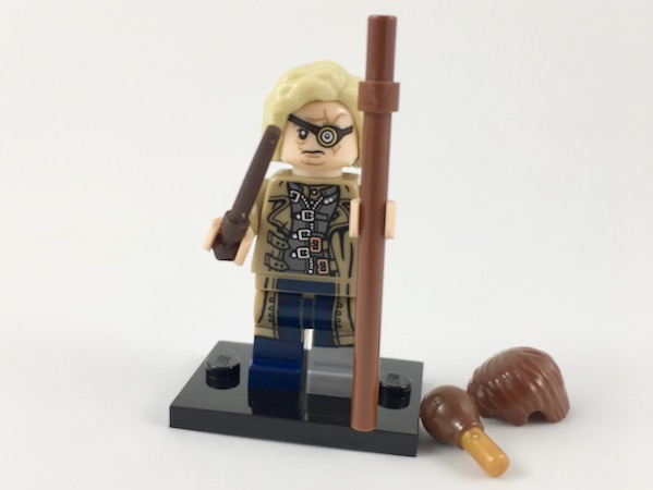 LEGO colhp-14 Mad-Eye Moody (Barty Crouch Jr. Transformation), Harry Potter, Series 1 (Complete Set with Stand and Accessories)