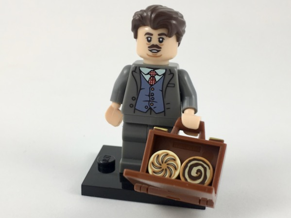 LEGO colhp-19 Jacob Kowalski, Harry Potter, Series 1 (Complete Set with Stand and Accessories)