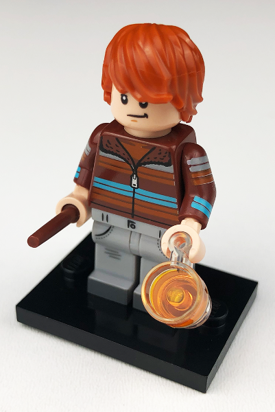 LEGO colhp2-4 Ron Weasley, Harry Potter, Series 2 (Complete Set with Stand and Accessories)