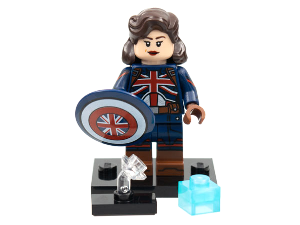 LEGO colmar-10 Captain Carter, Marvel Studios, Series 1 (Complete Set with Stand and Accessories)