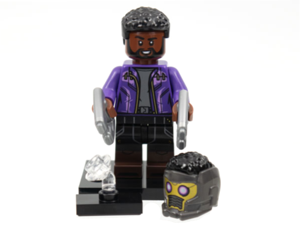 LEGO colmar-11 T'Challa Star-Lord, Marvel Studios, Series 1 (Complete Set with Stand and Accessories)