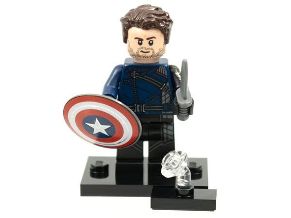 LEGO colmar-4 Winter Soldier, Marvel Studios, Series 1 (Complete Set with Stand and Accessories)