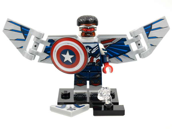 LEGO colmar-5 Captain America, Marvel Studios, Series 1 (Complete Set with Stand and Accessories)